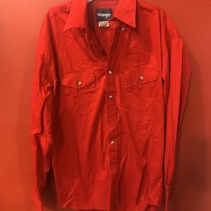 Red Wrangler shirt